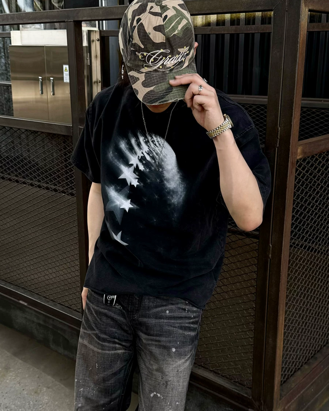 スターデザインTシャツ FM0143
