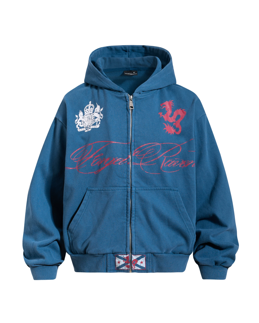 ドラゴンエンブレムデザインジップフーディー FM0240