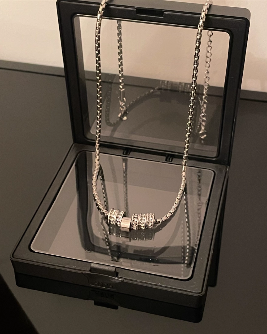 シルバーリングネックレス　L0080