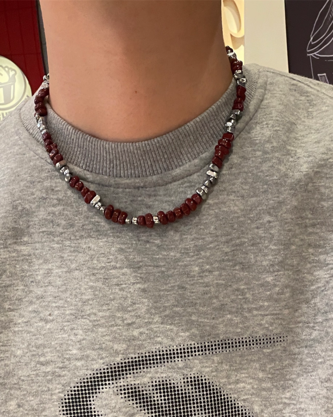 ラフレッドネックレス　L0088