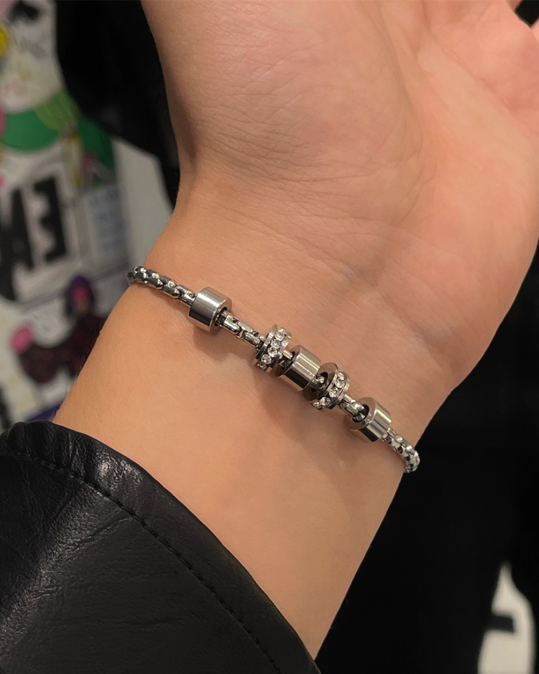 シルバーリングブレスレット　L00141