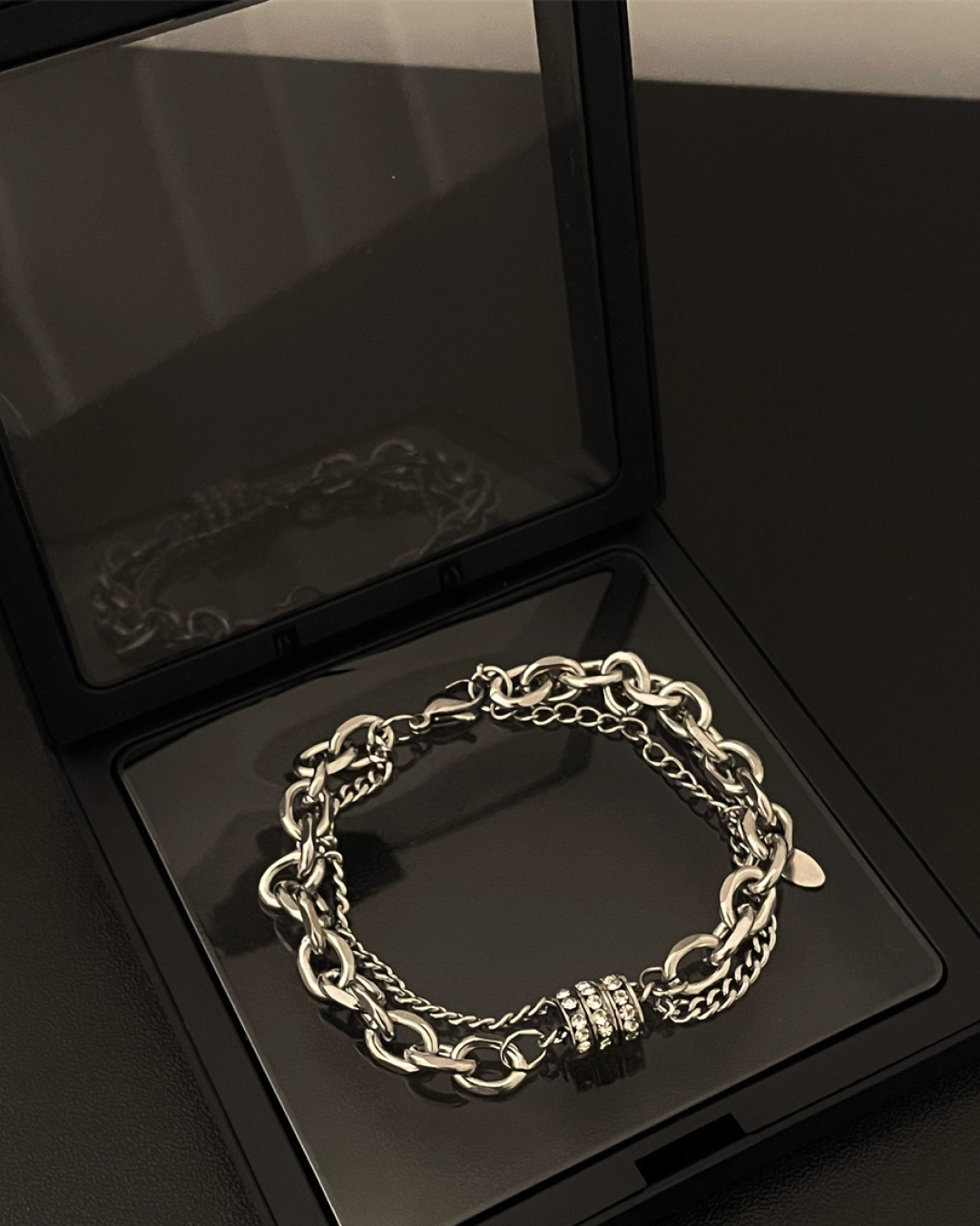 マルチプルシルバーブレスレット　L00143