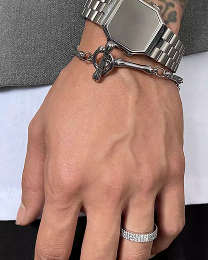 ボーンデザインブレスレット　L0158