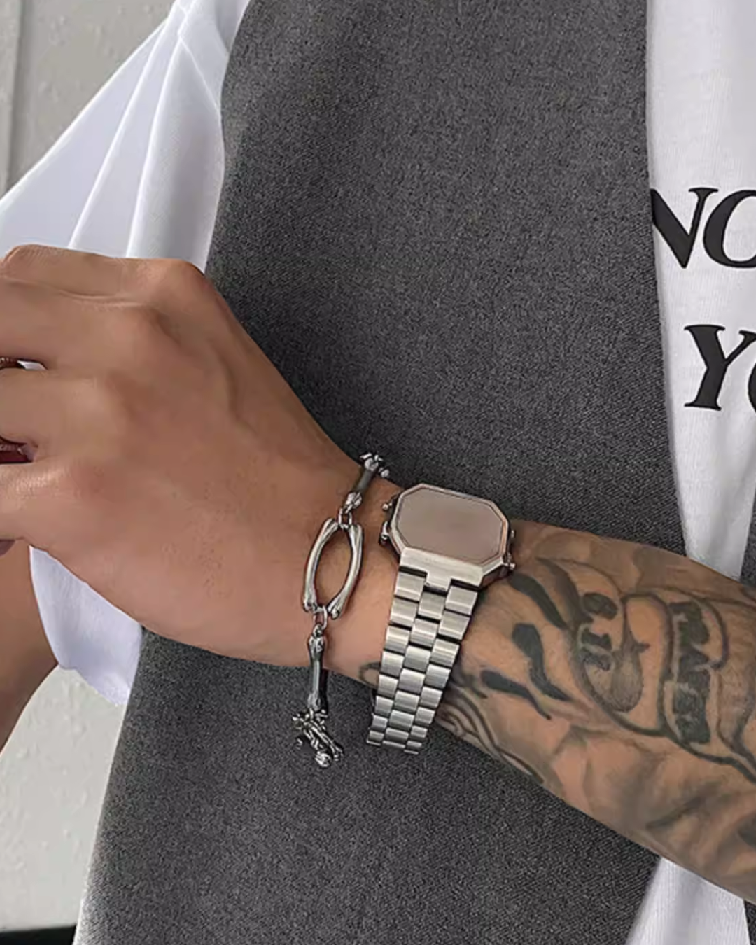 ボーンデザインブレスレット　L0158