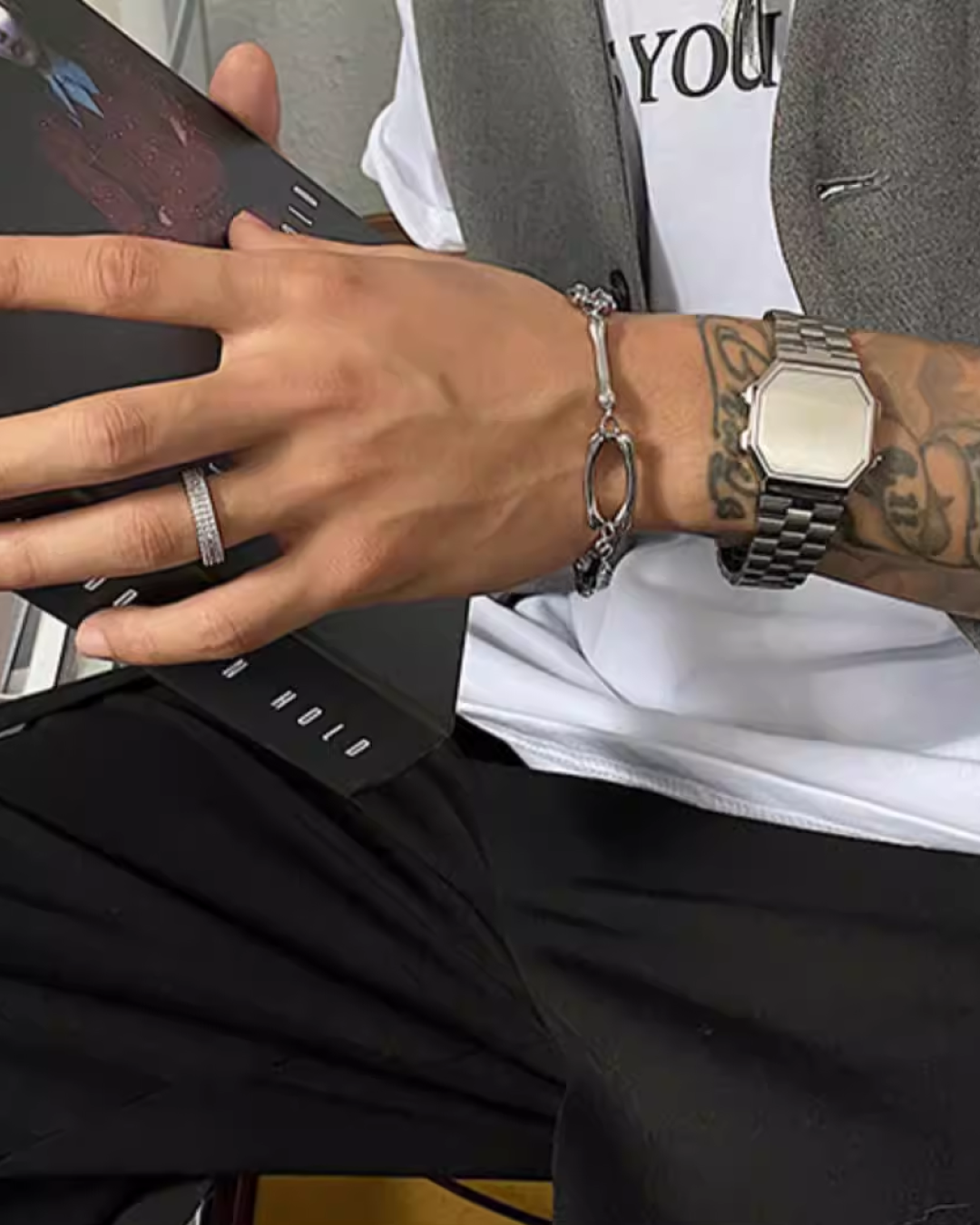ボーンデザインブレスレット　L0158