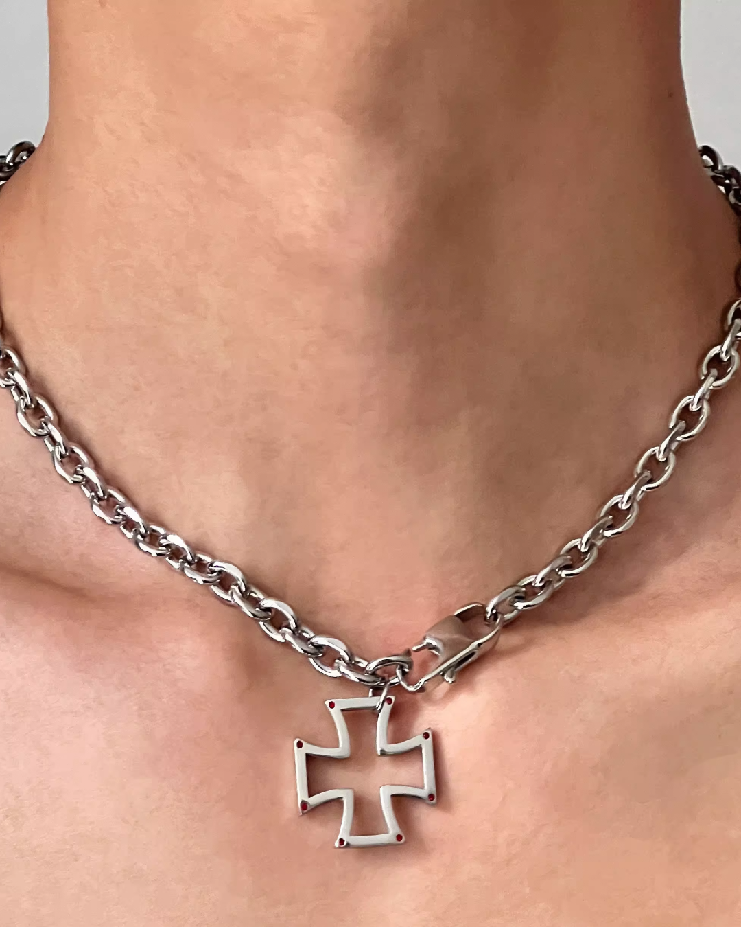 クロスフレームネックレス　L0201