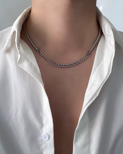 タグチャームシルバーネックレス　L0270