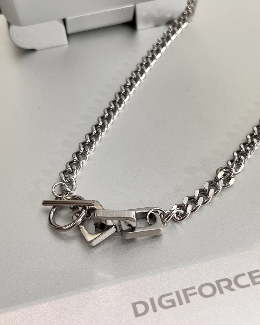 シルバーコネクトネックレス　L0275