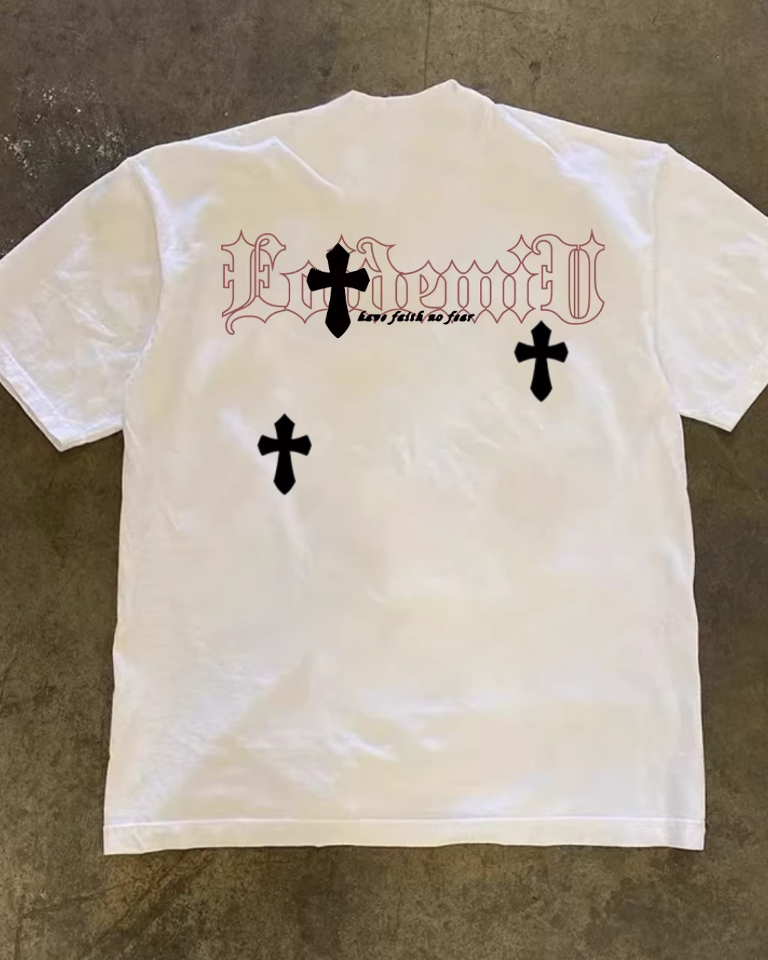 クロスデザインTシャツ L0297