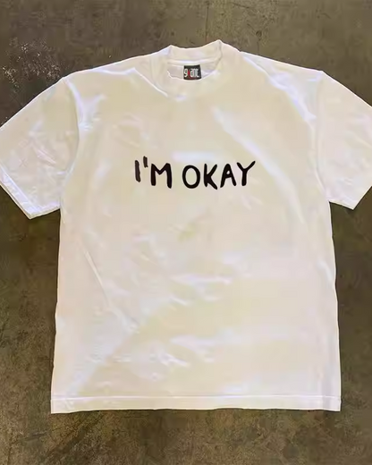i'mokayデザインTシャツ L0298