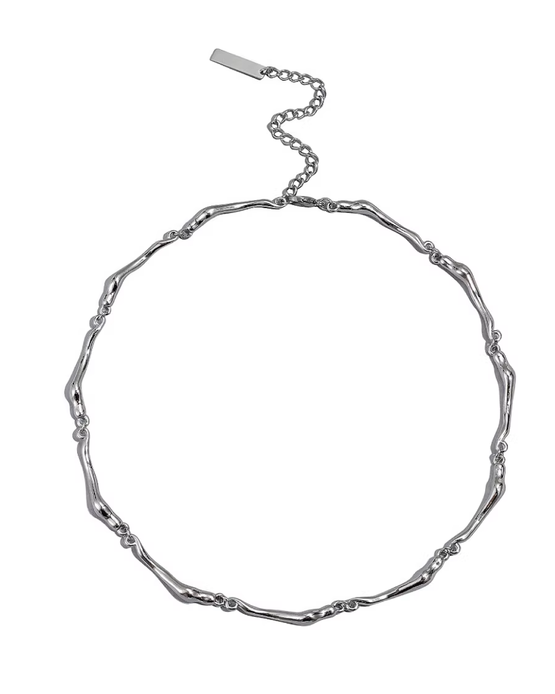 シルバーナチュラルネックレス　L0303