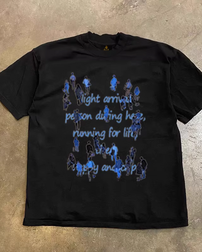 ヒューマンレタリングTシャツ L0310