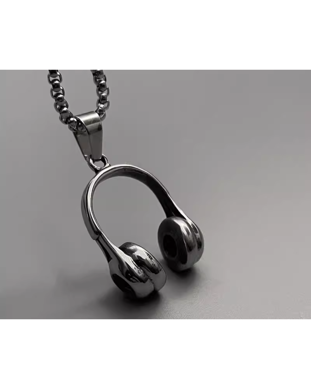 ヘッドフォンシルバーネックレス　L0311