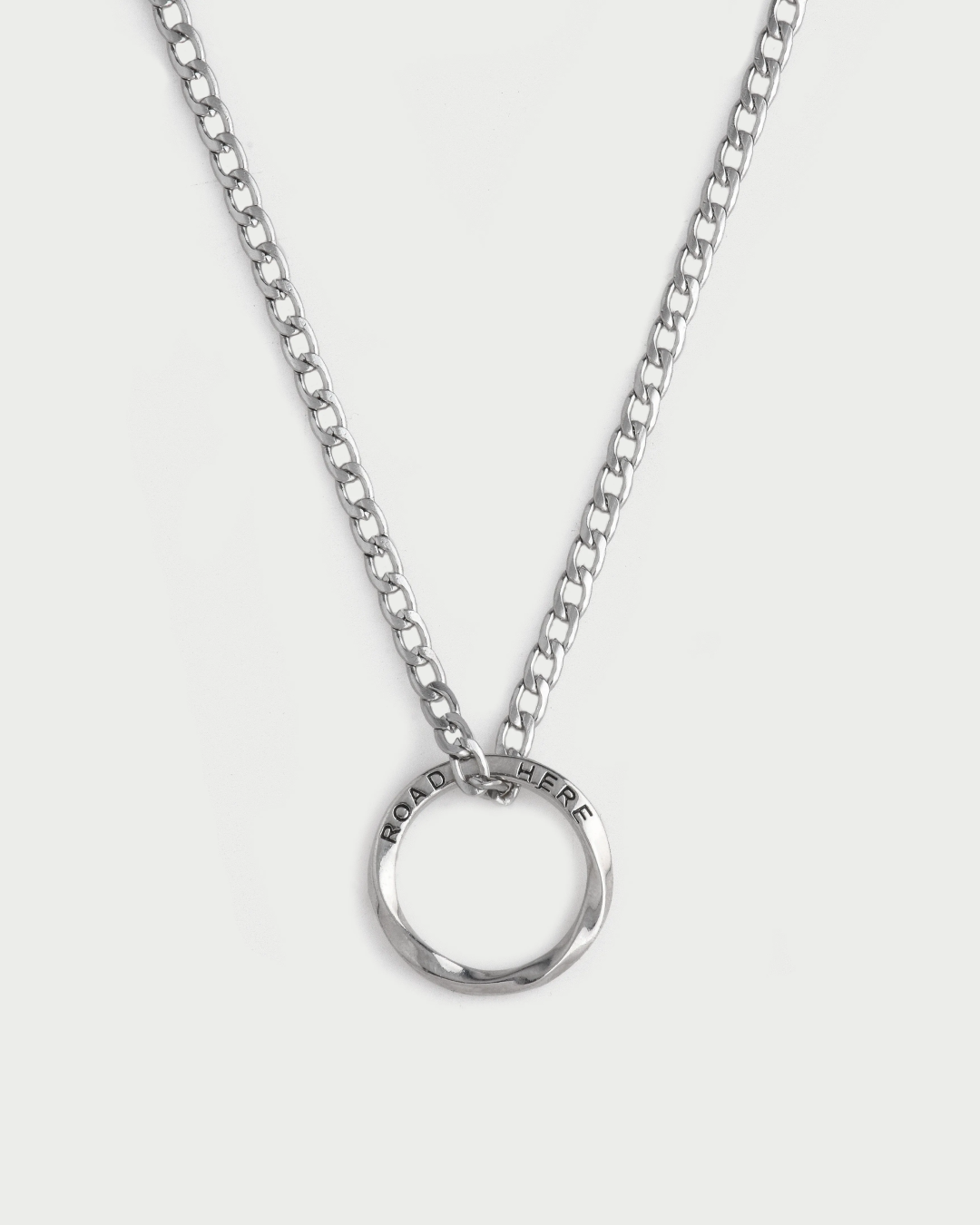 シルバーリングネックレス　L0313