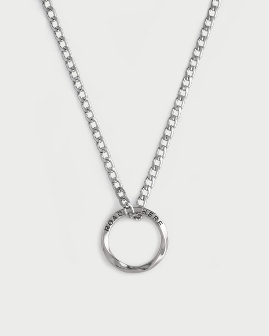 シルバーリングネックレス　L0313