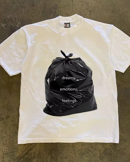 ガーベッジバッグプリントTシャツ L0323