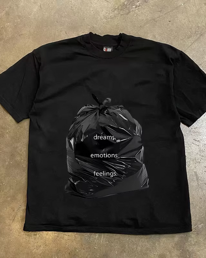 ガーベッジバッグプリントTシャツ L0323