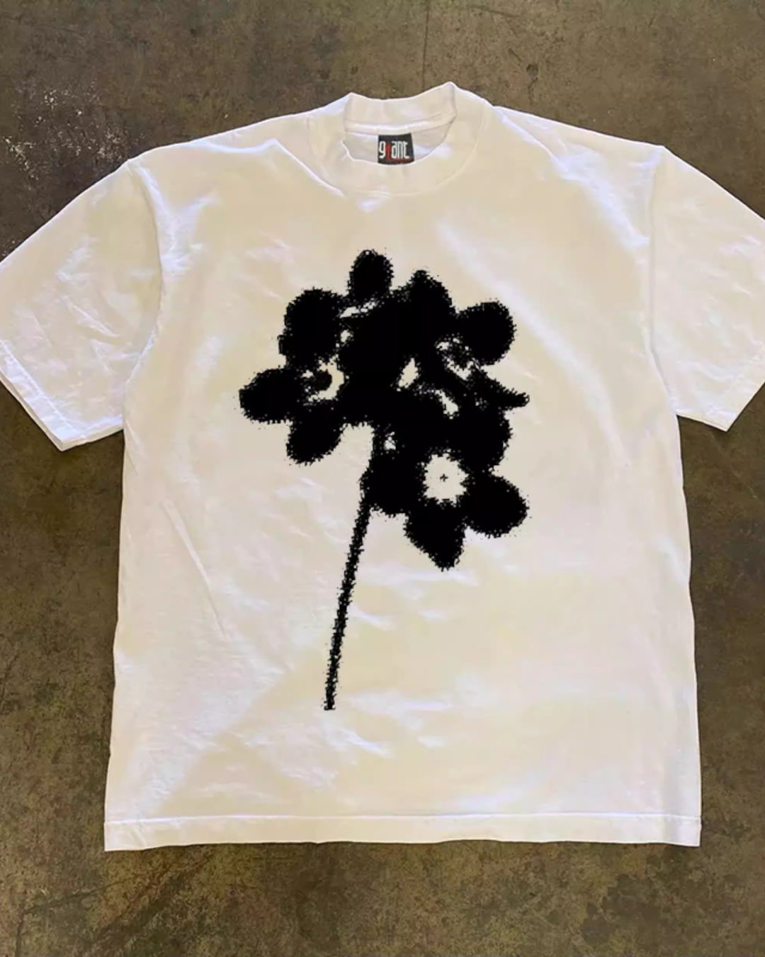 ビッグフラワープリントTシャツ L0324