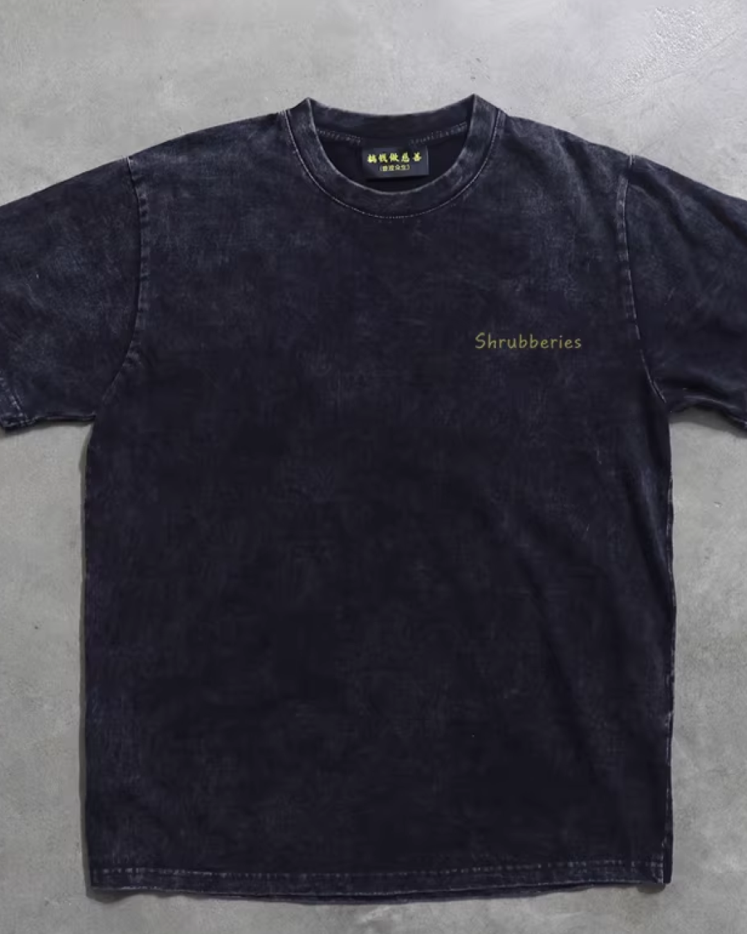 バックウッドプリントTシャツ L0325