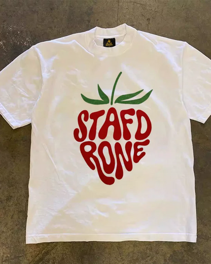 ストロベリーレタリングTシャツ L0332