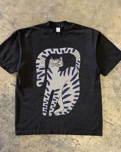 アニマルプリントTシャツ L0345