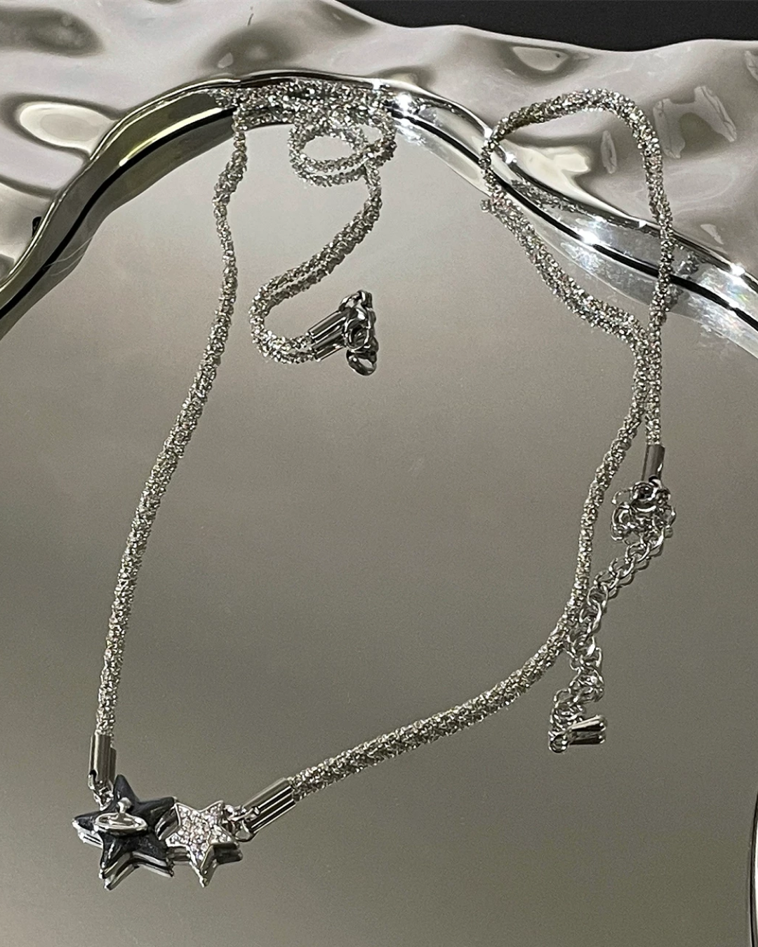 ダブルスターネックレス　L0349