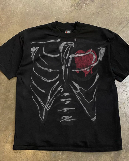 ハートボーンTシャツ L0352