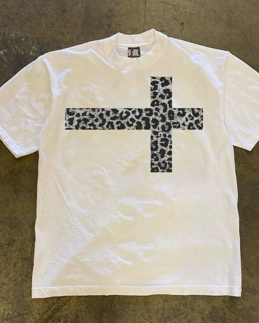 レオパードクロスTシャツ L0353