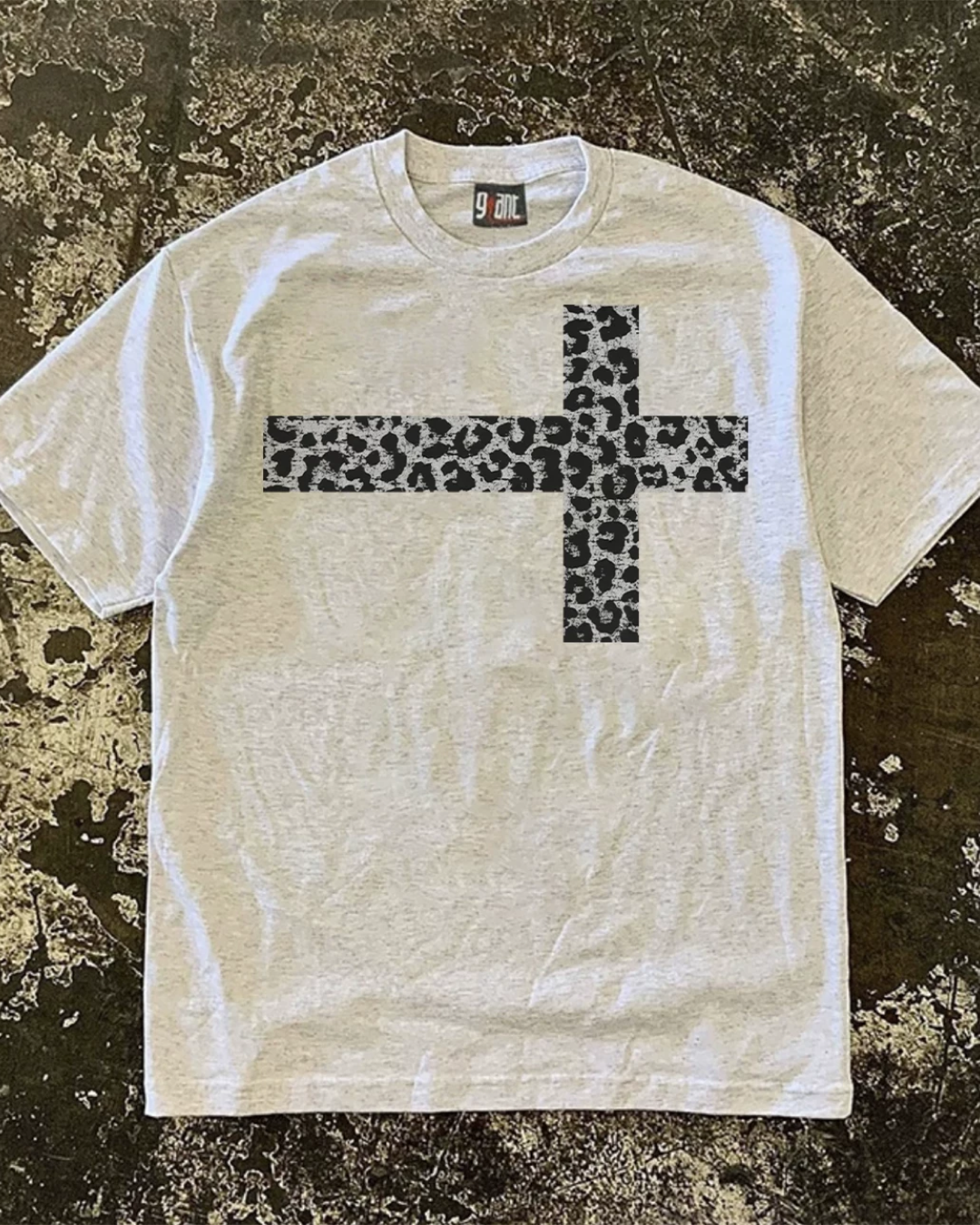 レオパードクロスTシャツ L0353