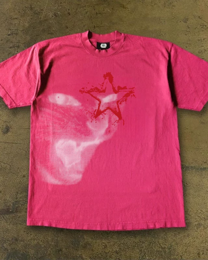 スターアイキャットTシャツ L0354