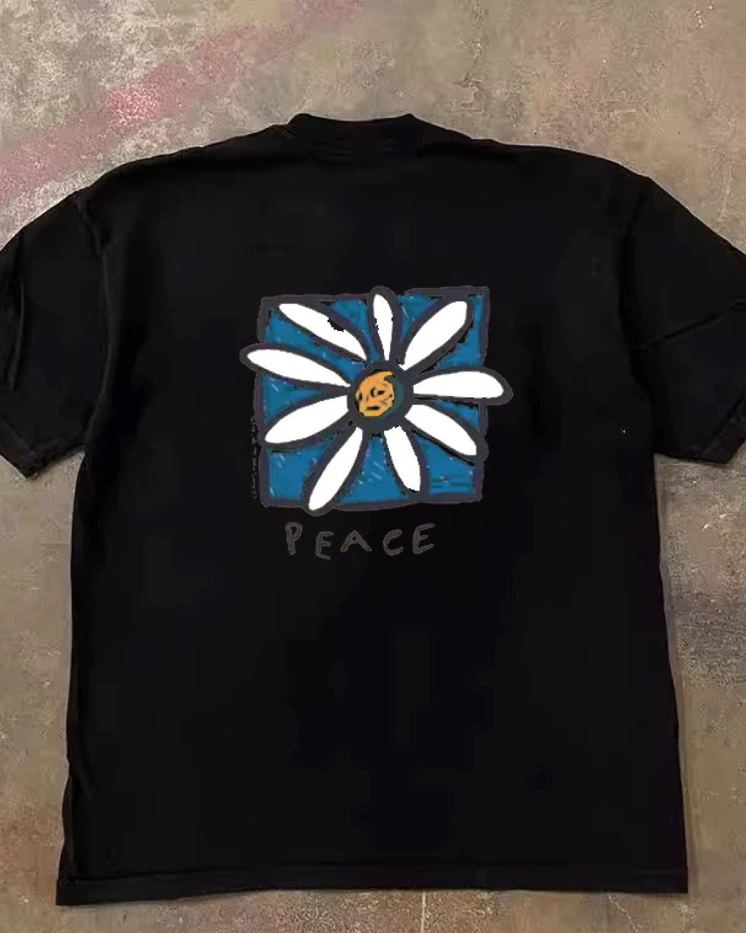 フラワーピースTシャツ L0368