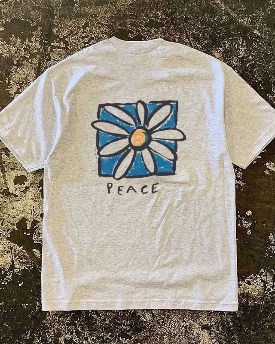 フラワーピースTシャツ L0368