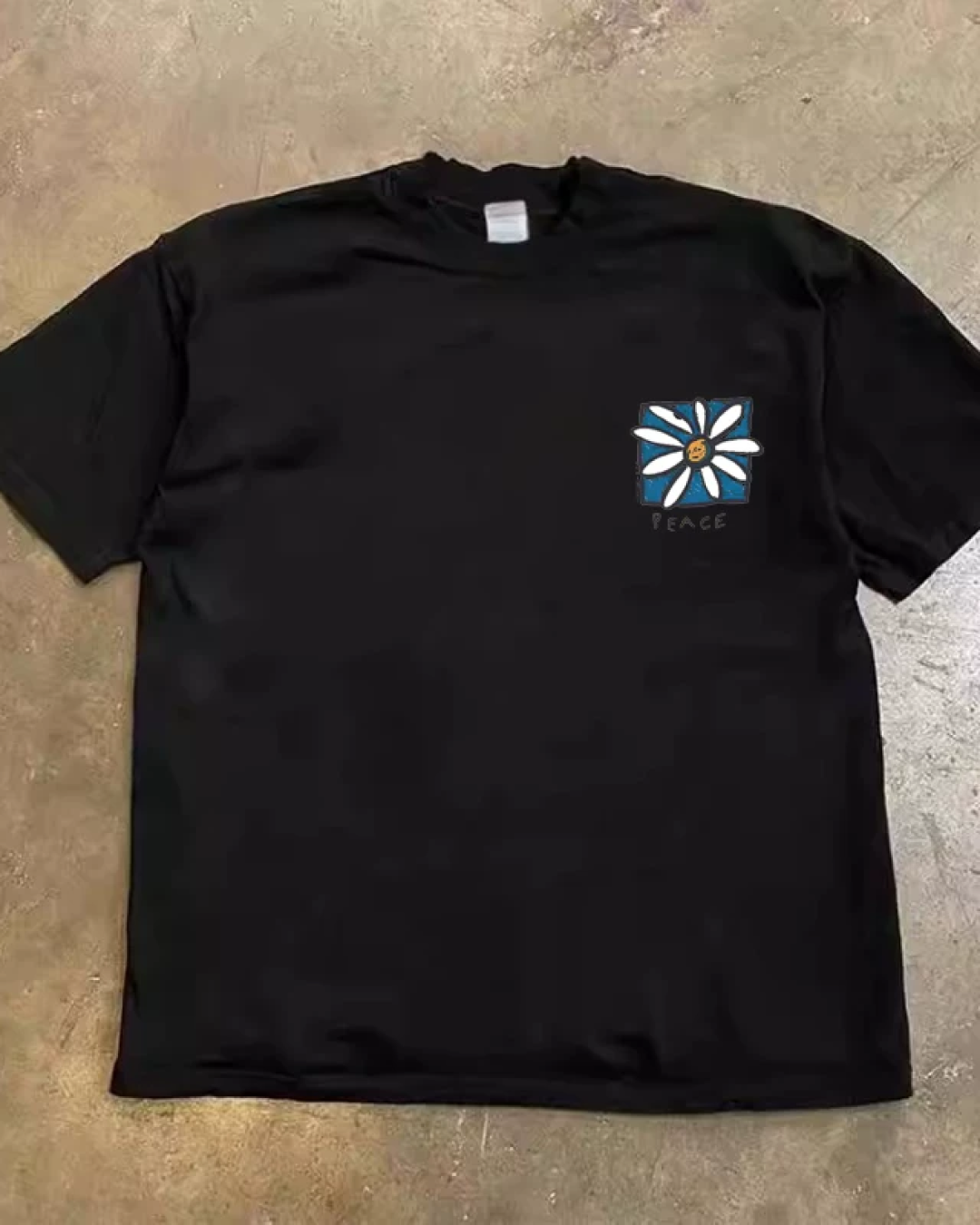 フラワーピースTシャツ L0368