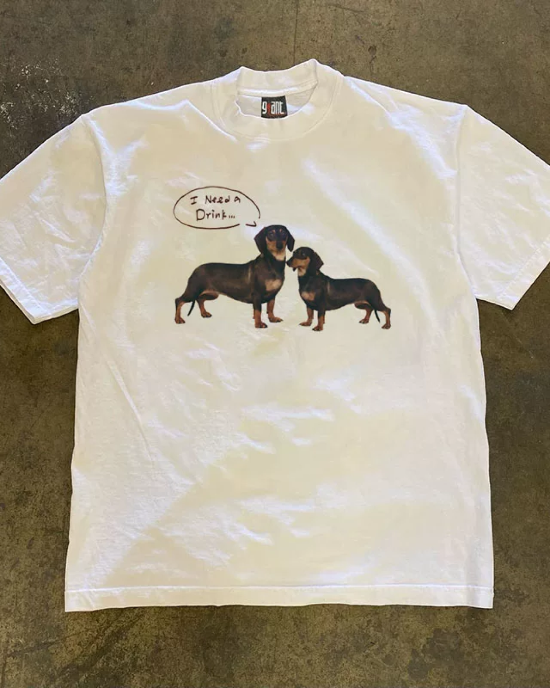 ダックスフンドTシャツ L0373