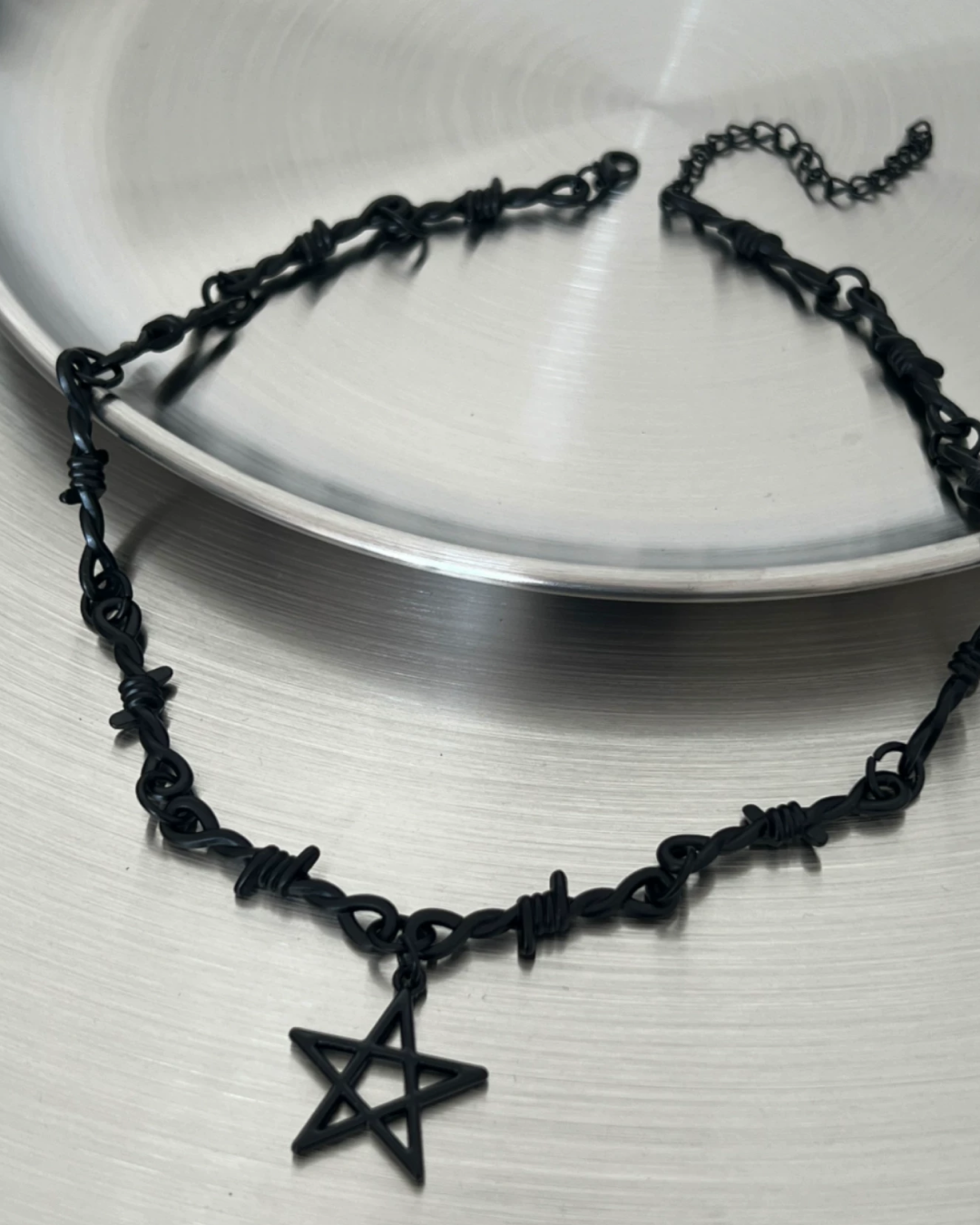 ブラックスターネックレス　L0399