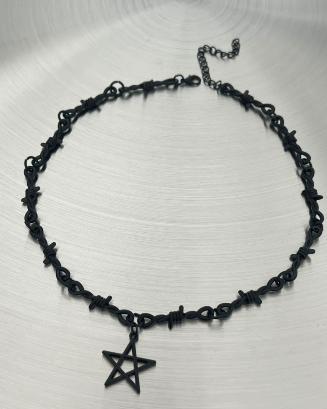 ブラックスターネックレス　L0399
