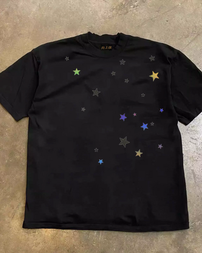 カラースターTシャツ L0412