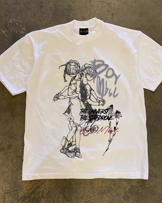 ガールレタリングTシャツ L0423