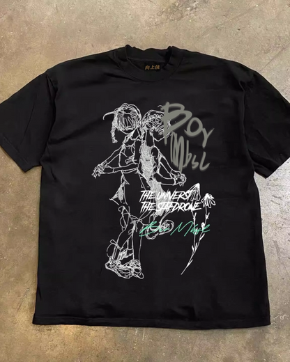ガールレタリングTシャツ L0423