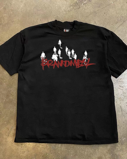フィギュアプリントTシャツ L0427