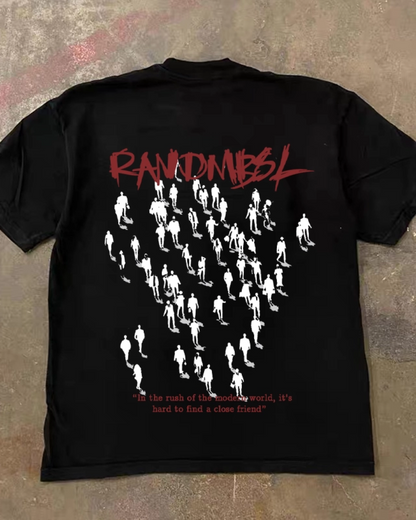 フィギュアプリントTシャツ L0427