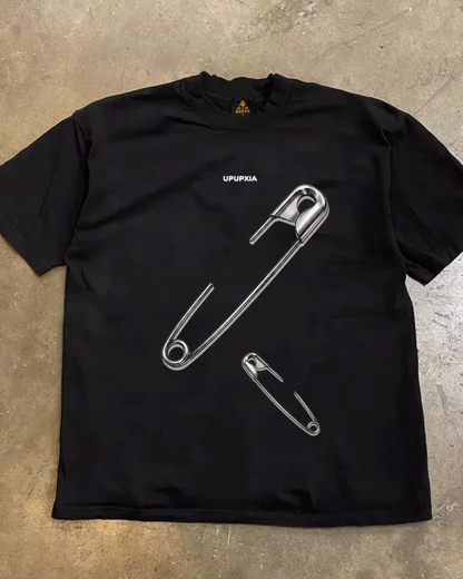 セーフティーピンTシャツ L0433