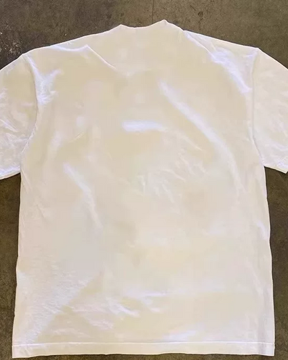 スクエアボーンプリントTシャツ L0446