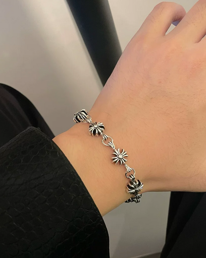 クロスシルバーブレスレット　L0451