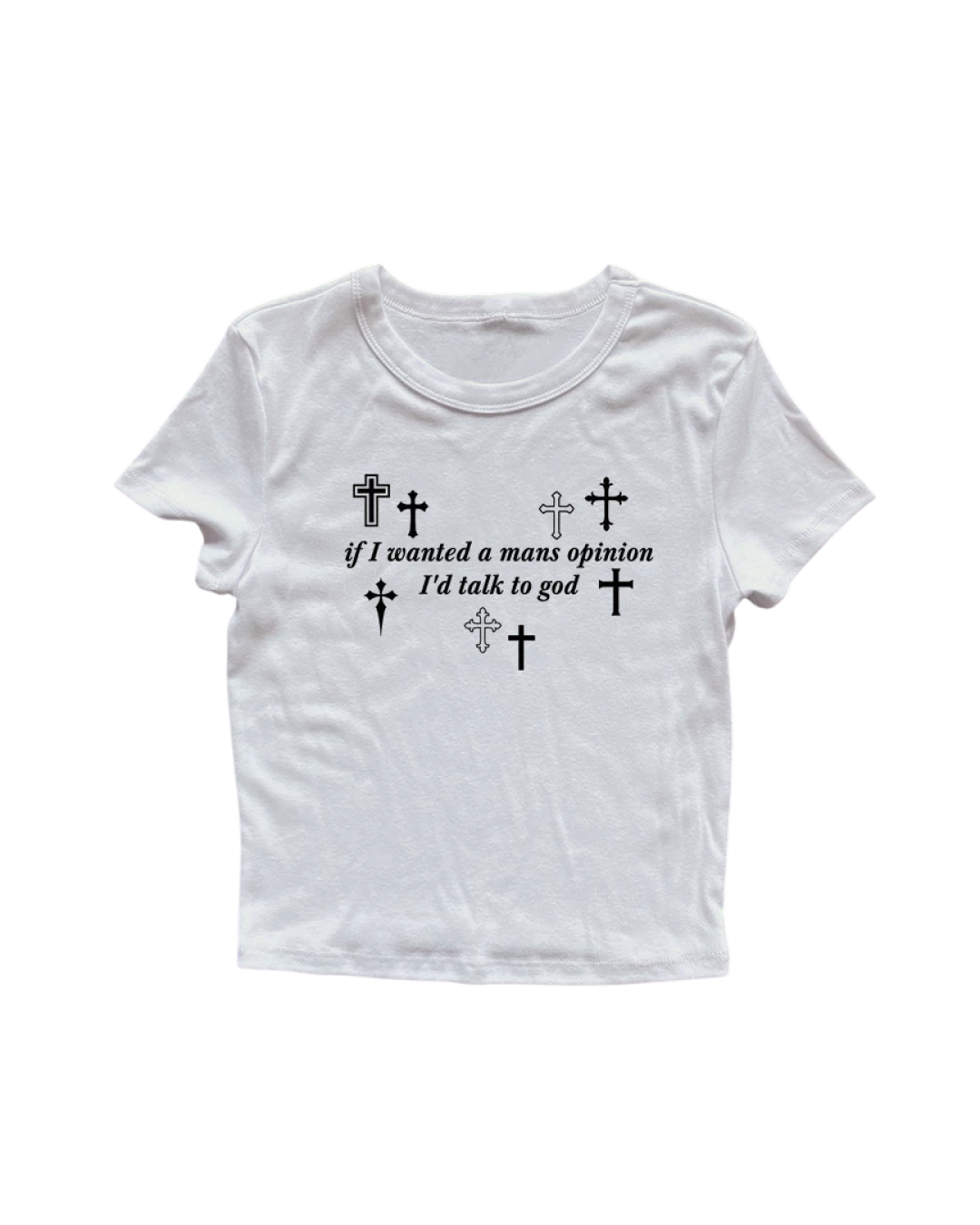 クロスレタリングTシャツ L0463