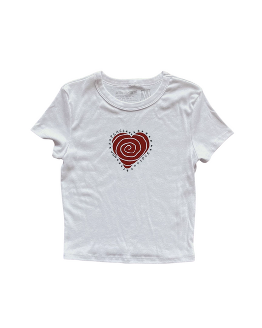 ハートサークルTシャツ L0469