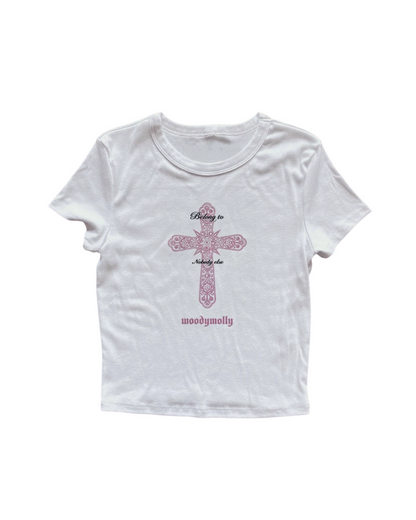 ピンククロスTシャツ L0486