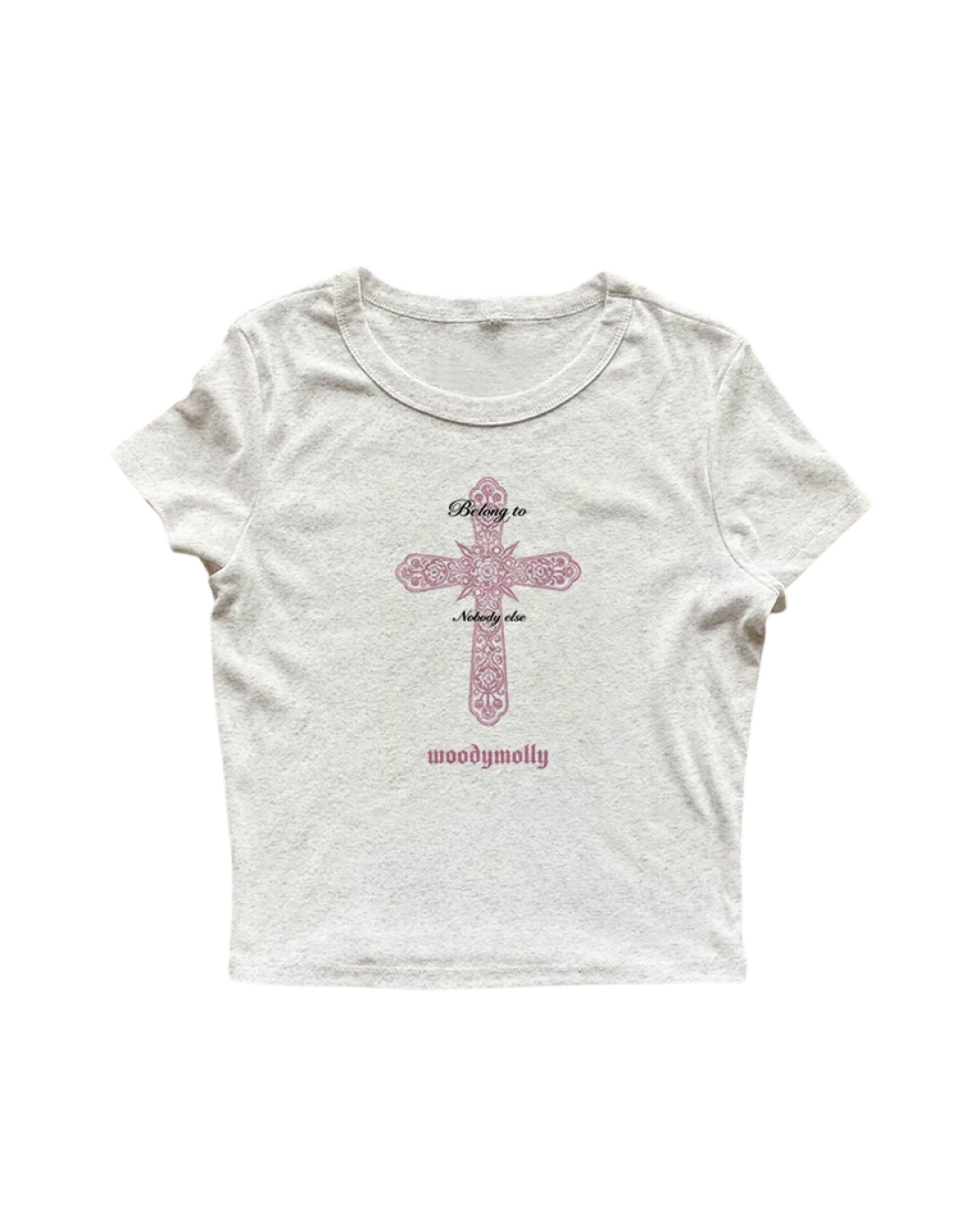 ピンククロスTシャツ L0486