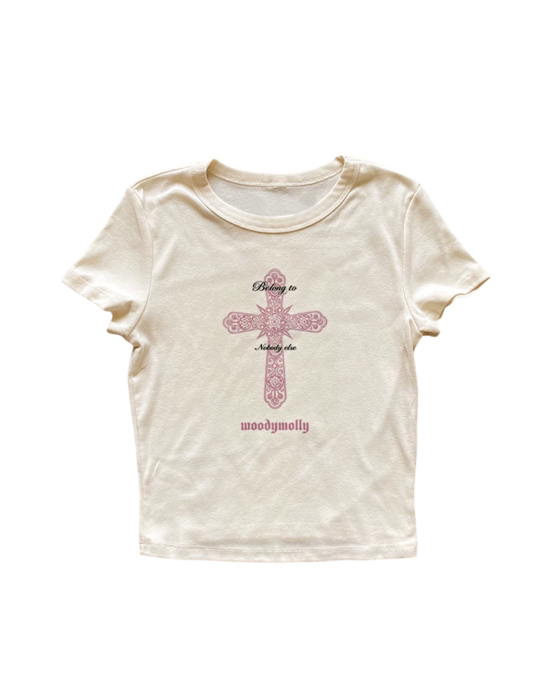 ピンククロスTシャツ L0486