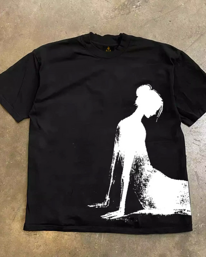 ガールシャドウTシャツ L0497